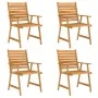 5-piece garden dining set solid acacia wood by vidaXL, Garden sets - Ref: Foro24-3057844, Price: 424,92 €, Discount: %