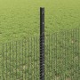 Reja con postes Gris 0.5 x 25 m Acero