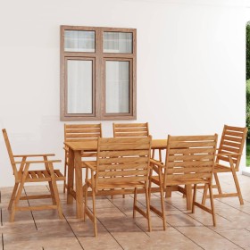 Garden dining set 7 pieces solid acacia wood by vidaXL, Garden sets - Ref: Foro24-3057845, Price: 534,92 €, Discount: %