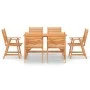 Juego de comedor para jardín 7 piezas madera maciza de acacia de vidaXL, Conjuntos de jardín - Ref: Foro24-3057845, Precio: 5...