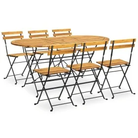 Folding garden dining table 7 pieces made of solid acacia wood by vidaXL, Garden sets - Ref: Foro24-3058157, Price: 378,00 €,...