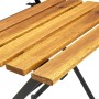 Folding garden dining table 7 pieces made of solid acacia wood by vidaXL, Garden sets - Ref: Foro24-3058157, Price: 378,09 €,...