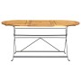 Comedor de jardín plegable 7 piezas de madera maciza de acacia