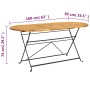 Folding garden dining table 7 pieces made of solid acacia wood by vidaXL, Garden sets - Ref: Foro24-3058157, Price: 378,09 €,...