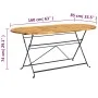 Folding garden dining table 7 pieces made of solid acacia wood by vidaXL, Garden sets - Ref: Foro24-3058157, Price: 378,00 €,...