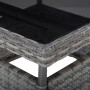 Gartenmöbel 5-teilig aus synthetischem Rattan und grauem Glas von vidaXL, Gartensets - Ref: Foro24-3058524, Preis: 594,16 €, ...