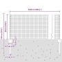 Reja con postes Gris 0.6 x 25 m Acero