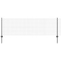 Reja con postes Gris 0.8 x 25 m Acero