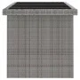 Set de comedor de jardín 7 pzas y cojines ratán sintético gris de vidaXL, Conjuntos de jardín - Ref: Foro24-3059344, Precio: ...