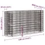 Gabionenbeet aus verzinktem Eisen 190x50x100 cm von vidaXL, Töpfe und Pflanzgefäße - Ref: Foro24-152033, Preis: 75,63 €, Raba...