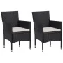 Gartenmöbel 3-teilig aus schwarzem synthetischem Rattan und Akazie von vidaXL, Gartensets - Ref: Foro24-3058312, Preis: 249,7...
