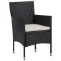 Gartenmöbel 3-teilig aus schwarzem synthetischem Rattan und Akazie von vidaXL, Gartensets - Ref: Foro24-3058312, Preis: 249,7...