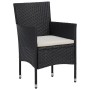 Gartenmöbel 3-teilig aus schwarzem synthetischem Rattan und Akazie von vidaXL, Gartensets - Ref: Foro24-3058312, Preis: 239,6...