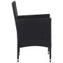 Gartenmöbel 3-teilig aus schwarzem synthetischem Rattan und Akazie von vidaXL, Gartensets - Ref: Foro24-3058312, Preis: 239,6...