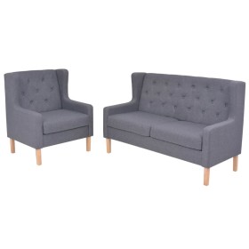 2-piece gray fabric sofa set by vidaXL, Sofas - Ref: Foro24-274932, Price: 509,52 €, Discount: %