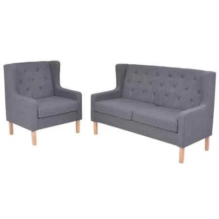 2-piece gray fabric sofa set by vidaXL, Sofas - Ref: Foro24-274932, Price: 500,56 €, Discount: %