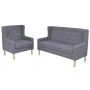 2-piece gray fabric sofa set by vidaXL, Sofas - Ref: Foro24-274932, Price: 500,56 €, Discount: %
