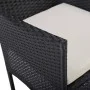 Gartenmöbel 3-teilig aus schwarzem synthetischem Rattan und Akazie von vidaXL, Gartensets - Ref: Foro24-3058312, Preis: 249,7...