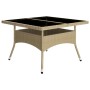 Gartenmöbel 9-teilig aus synthetischem Rattan und beigem Glas von vidaXL, Gartensets - Ref: Foro24-3058340, Preis: 661,69 €, ...