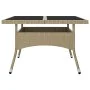 Gartenmöbel 9-teilig aus synthetischem Rattan und beigem Glas von vidaXL, Gartensets - Ref: Foro24-3058340, Preis: 671,05 €, ...