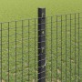 Reja con postes Gris 1.2 x 25 m Acero