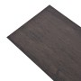 Lamas de suelo no autoadhesivas PVC roble gris oscuro 5,26 m²