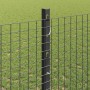 Reja con postes Gris 1.2 x 25 m Acero