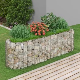 Arriate de gaviones de hierro galvanizado 190x50x50 cm de vidaXL, Maceteros y jardineras - Ref: Foro24-152025, Precio: 73,85 ...