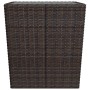 Gartentisch und Stühle 3 Stück PE Rattan braun gehärtetes Glas von vidaXL, Gartensets - Ref: Foro24-3058361, Preis: 172,95 €,...