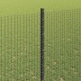 Reja con postes Gris 1.4 x 25 m Acero