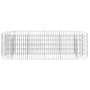 Gabion planter made of galvanized iron, 190x50x50 cm by vidaXL, Pots and planters - Ref: Foro24-152025, Price: 73,85 €, Disco...