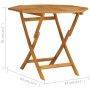 Juego de comedor para jardín 5 piezas madera maciza teca de vidaXL, Conjuntos de jardín - Ref: Foro24-3059582, Precio: 443,77...