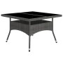 Garden dining set 9 pieces PE rattan and gray glass by vidaXL, Garden sets - Ref: Foro24-3058339, Price: 556,25 €, Discount: %