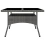 Garden dining set 9 pieces PE rattan and gray glass by vidaXL, Garden sets - Ref: Foro24-3058339, Price: 556,25 €, Discount: %