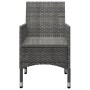 Garden dining set 9 pieces PE rattan and gray glass by vidaXL, Garden sets - Ref: Foro24-3058339, Price: 556,25 €, Discount: %