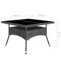 Set de comedor de jardín 9 piezas ratán PE y vidrio gris de vidaXL, Conjuntos de jardín - Ref: Foro24-3058339, Precio: 643,89...