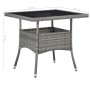 Gartenmöbel 5 Stück graues synthetisches Rattan und Akazie von vidaXL, Gartensets - Ref: Foro24-3058325, Preis: 379,31 €, Rab...
