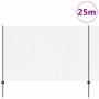 Reja con postes Gris 1.6 x 25 m Acero