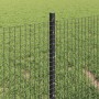 Reja con postes Gris 0.4 x 50 m Acero