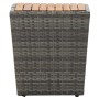 Gartenmöbel 3-teilig, synthetisches Rattan, graues Akazienholz von vidaXL, Gartensets - Ref: Foro24-3058367, Preis: 197,88 €,...