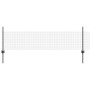 Reja con postes Gris 0.5 x 50 m Acero