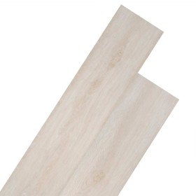 Lamas para suelo autoadhesivas PVC roble blanco 5,02 m² 2 mm