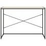 Escritorio de ordenador aglomerado negro y roble 110x60x70 cm de vidaXL, Escritorios - Ref: Foro24-30211, Precio: 83,42 €, De...