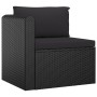 9-teiliges Gartenmöbel-Set und schwarze synthetische Rattankissen von vidaXL, Gartensets - Ref: Foro24-3059503, Preis: 817,94...