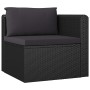 9-teiliges Gartenmöbel-Set und schwarze synthetische Rattankissen von vidaXL, Gartensets - Ref: Foro24-3059503, Preis: 817,94...