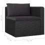 9-piece garden furniture set and black synthetic rattan cushions by vidaXL, Garden sets - Ref: Foro24-3059503, Price: 808,11 ...