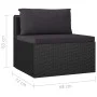 9-piece garden furniture set and black synthetic rattan cushions by vidaXL, Garden sets - Ref: Foro24-3059503, Price: 808,11 ...