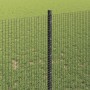 Reja con postes Gris 1 x 50 m Acero