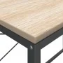 Escritorio de ordenador aglomerado negro y roble 110x60x70 cm de vidaXL, Escritorios - Ref: Foro24-30211, Precio: 83,42 €, De...