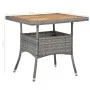 Muebles de jardín 5 piezas ratán sintético gris y acacia de vidaXL, Conjuntos de jardín - Ref: Foro24-3058327, Precio: 382,67...